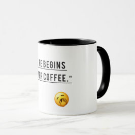 Livet börjar efter kaffe - finansrik offertkaffe M Mugg