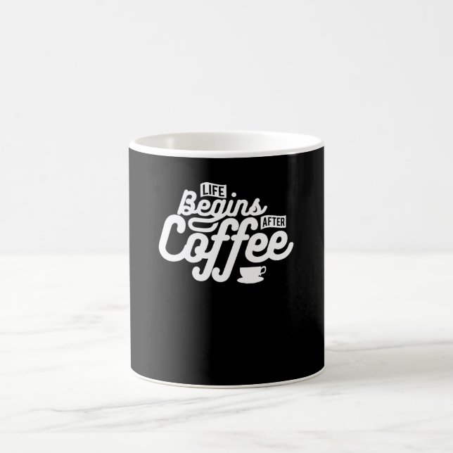 Livet Börjar efter Kaffe Kaffemugg (Center)