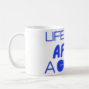 Livet börjar efter kaffe - Vakna upp och treva Kaffemugg