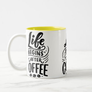 Livet börjar efter kaffet Mugg - fetma och motivat