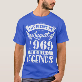 Livet börjar i augusti 1969 vid födseln avGrattis T Shirt