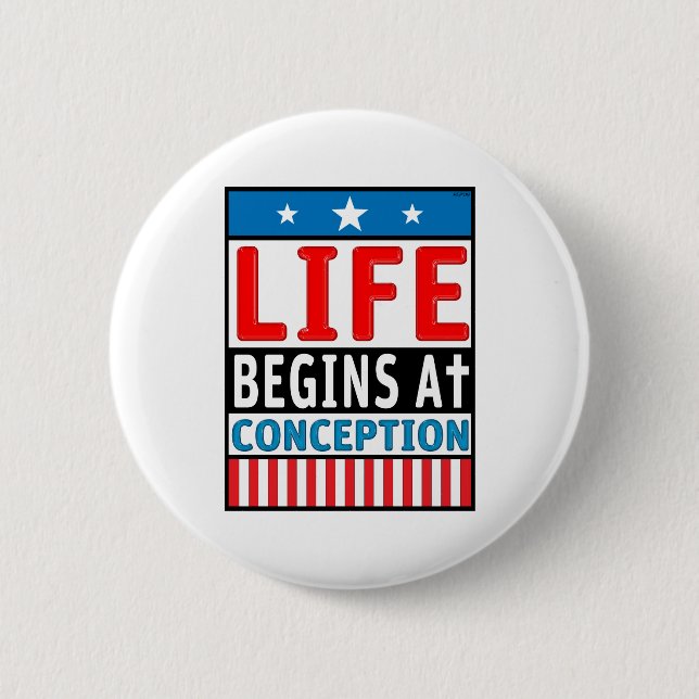 Livet börjar i begrepp knapp (Framsida)