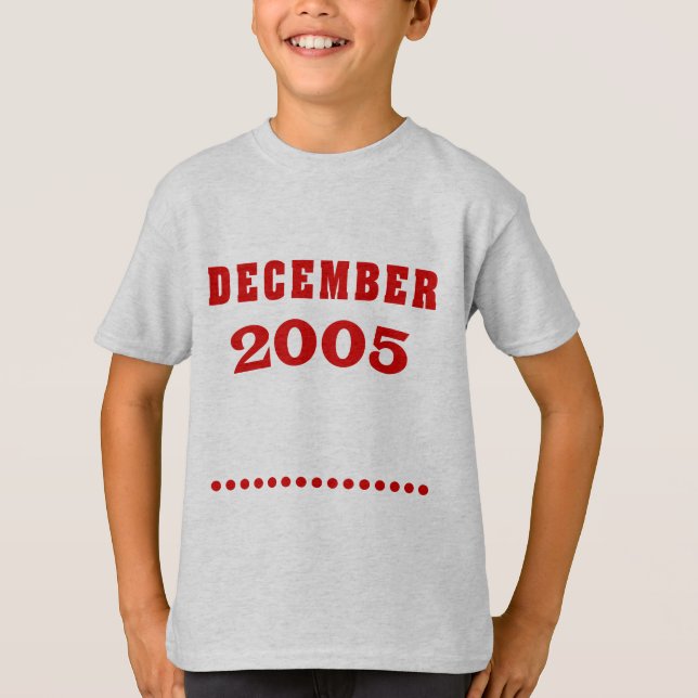 Livet börjar i december 2005 t shirt (Framsida)