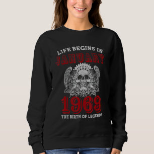 Livet börjar i januari 1969 när det gäller rasbild t shirt