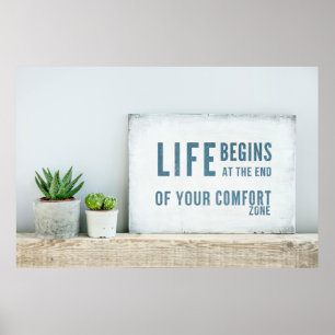 Livet börjar i slutet av din besatthet Zonare Poster