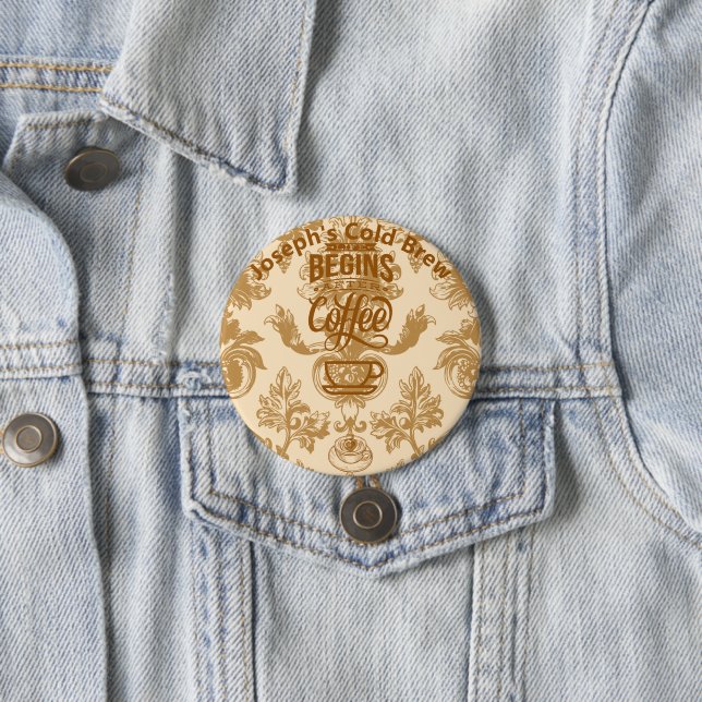 Livet börjar med kaffe knapp (In Situ)