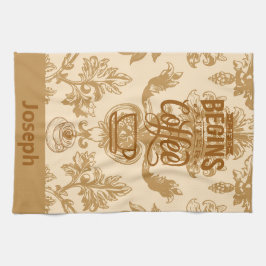 Livet börjar med kaffe kökshandduk