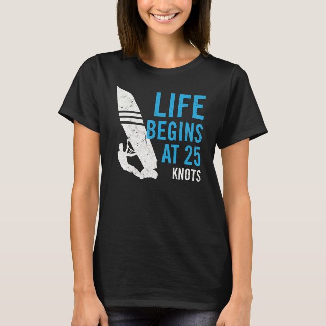 Livet börjar vid 25 knop t shirt (Framsida)