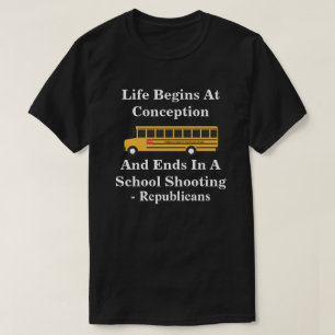 Livet börjar vid koncept - slutar vid skolavskjutn t shirt