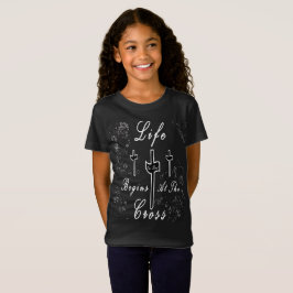 Livet börjar vid kor t shirt