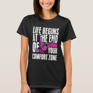 Livet börjar vid slutet av din bekväma Zona Skydiv T Shirt