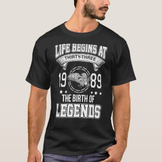 Livet börjar vid trettiotredje året 1989 vid Lèses T Shirt