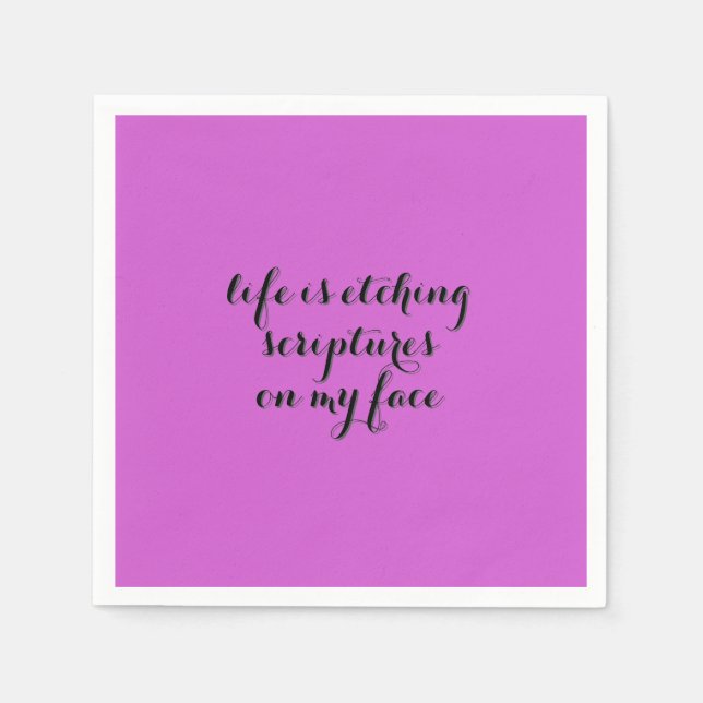 Livet Etching 2 Pappersservett (Framsidan)