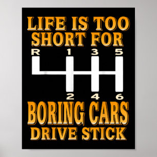 Livet för Kort-bussar Drift Skift Humor Poster