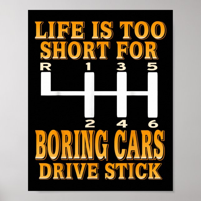 Livet för Kort-bussar Drift Skift Humor Poster (Framsidan)