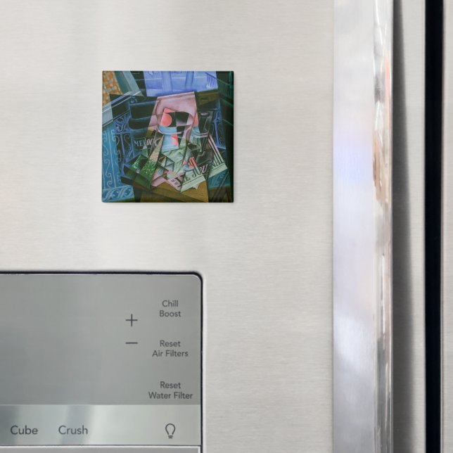 Livet före ett öppet fönster av Juan Gris Magnet (In Situ (Fridge))