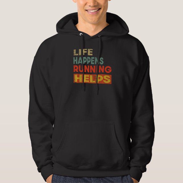 Livet fungerar som hjälpmedel hoodie (Framsida)