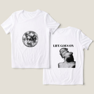 Livet går på grafik T-Shirt