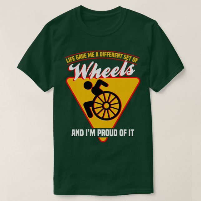 Livet gav mig en annan uppsättning Hjul och IMM-pr T Shirt (Design framsida)