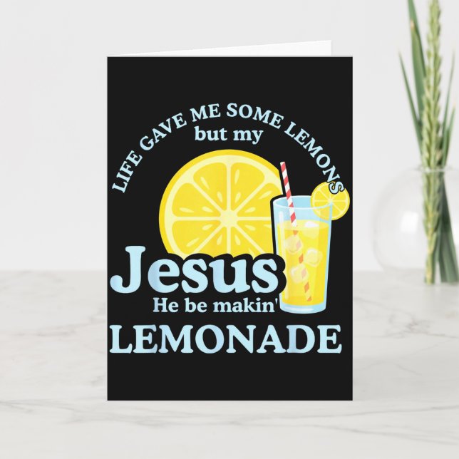 Livet Gav Mig Några Citroner Men Jesus Han Gör Cit Kort (Framsida)