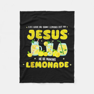 Livet Gav Mig Några Citroner Men Min Jesus Han Gör Fleecefilt