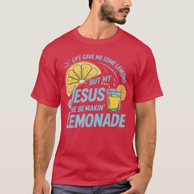 Livet gav mig några lektioner, men min Jesus Skapa T Shirt (Framsida)
