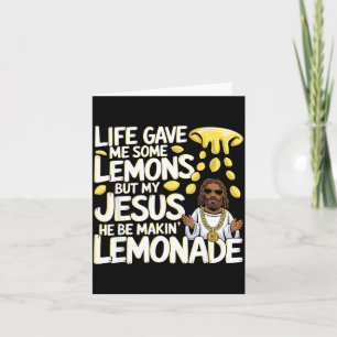 Livet Gav Några Citroner Jesus Tro Design Kort