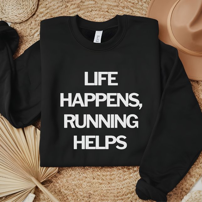 Livet händer, att köra roliga citattecken t shirt (Skapare uppladdad)