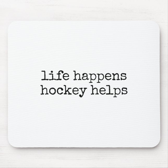 Livet Händer Hockey Hjälper _2  Musmatta (Framsidan)