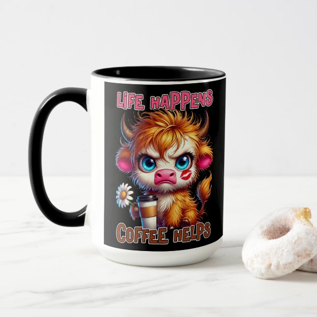 Livet Händer Kaffet Hjälper  Mugg (Med munk)