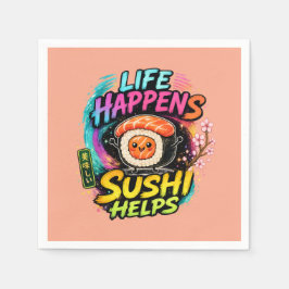 Livet händer Sushi hjälper Pappersservett