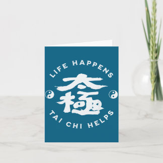 Livet Händer Tai Chi Hjälper Design Kort