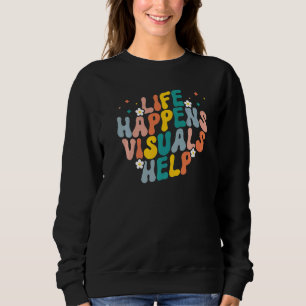 Livet Händer Visuals Hjälper Retro Groovy Specialu T Shirt