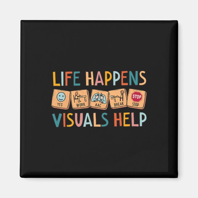Livet Händer Visuals Hjälper Speciallärare Magnet (Framsidan)