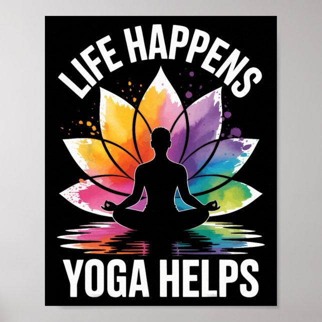Livet Händer Yoga Hjälper  Poster (Framsidan)