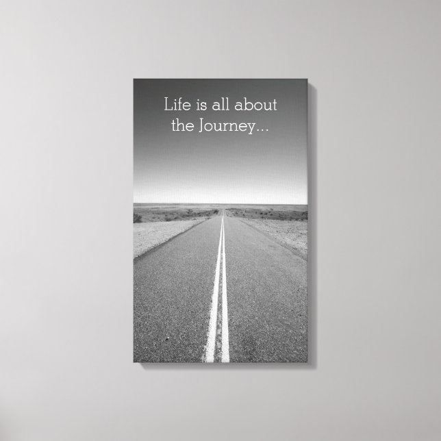 Livet handlar bara om Journey Motivational Canvas (Framsida)