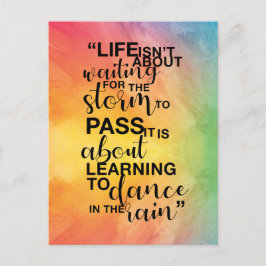 "Livet handlar inte om", citat vykort