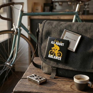 Livet Handlar Om Balans Cykel Motivation Knapp