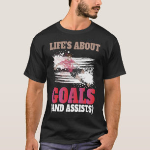 Livet Handlar Om Mål Fotbollsspelare Pojkar Barn U T Shirt