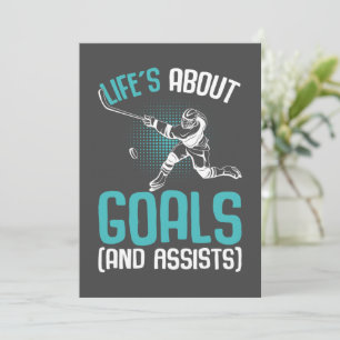Livet Handlar Om Mål Hockeyspelare Ishockey Ungdom Inbjudningar