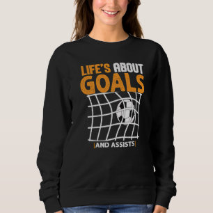 Livet Handlar Om Mål Och Assist Futbol Fotboll 24 T Shirt