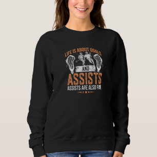 Livet Handlar Om Mål Och Assists Lacrosse Spelare T Shirt