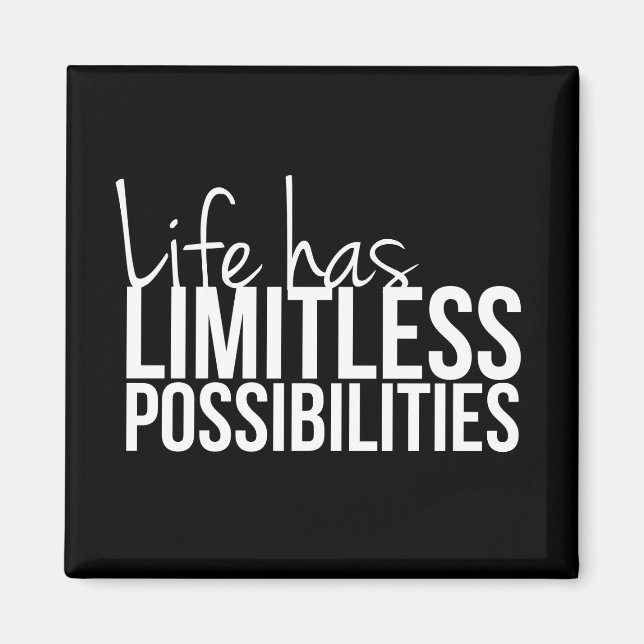 Livet har gränslösa möjligheter att inspirera magnet (Framsidan)