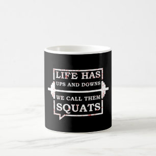 Livet har oss och Downs vi kallar dem Square Kaffemugg