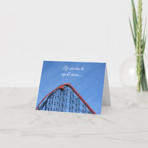 Livet har sina upp- och nedgångar, rollercoaster h kort