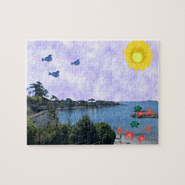 Livet i Beach Jigszawa Puzzle Pussel (Horisontell)