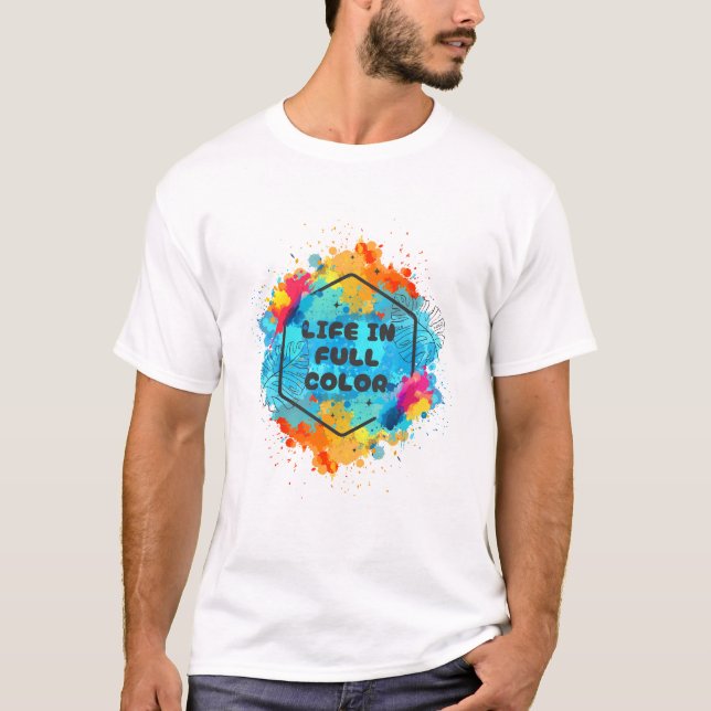 Livet i Färg Design T-shirt (Framsida)