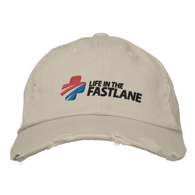 Livet i Fast Lane Cap Broderad Keps (Framsida)