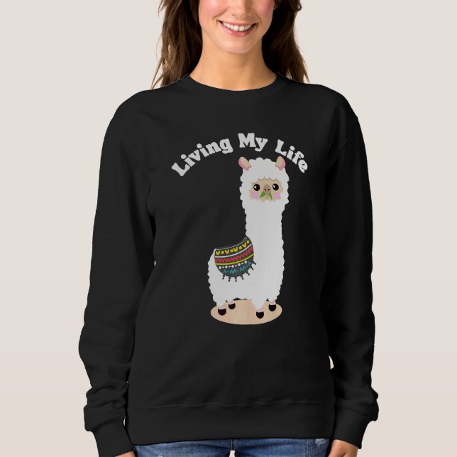 Livet i Guanaco Llama Vicuna Breeder Alpaca T Shirt (Framsida)