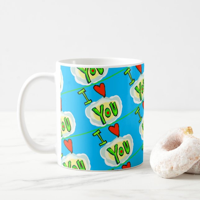 Livet i Kärlek Personalize Coffee Mugg (Med munk)